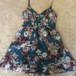 Band of gypsies blue floral dress